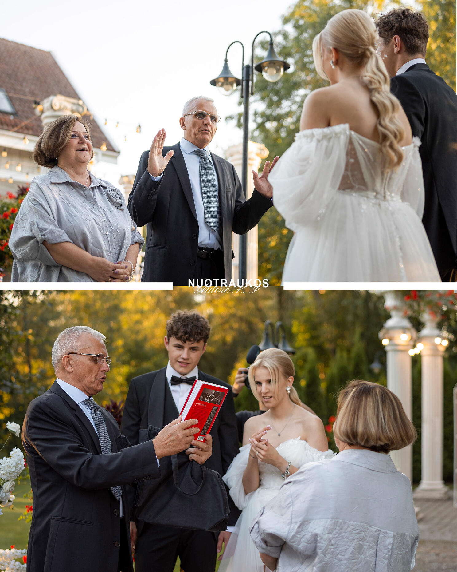 reportažinė fotografija, jaunuosius sveikina seneliai