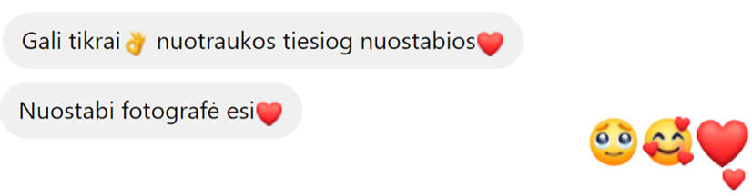 teigiami atsiliepimai po jaunavedžių fotosesijos